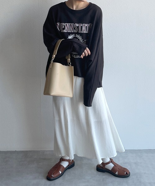 w closet（ダブルクローゼット）の「【SETUP対応】切替マーメイドスカート（スカート・レディース・イエロー/グリーン/オフホワイト・FREE）」の7枚目の写真