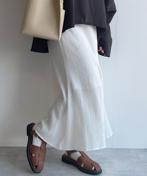 w closet（ダブルクローゼット）の「【SETUP対応】切替マーメイドスカート（スカート・レディース・イエロー/グリーン/オフホワイト・FREE）」の8枚目の写真