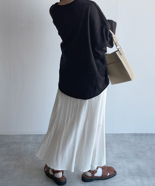 w closet（ダブルクローゼット）の「【SETUP対応】切替マーメイドスカート（スカート・レディース・イエロー/グリーン/オフホワイト・FREE）」の10枚目の写真