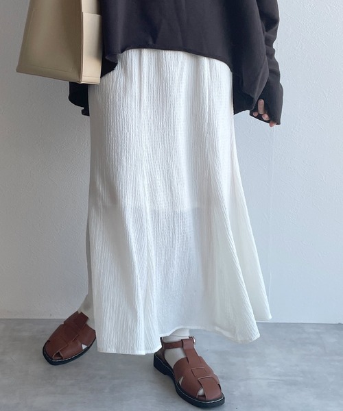 w closet（ダブルクローゼット）の「【SETUP対応】切替マーメイドスカート（スカート・レディース・イエロー/グリーン/オフホワイト・FREE）」の11枚目の写真