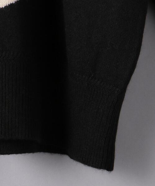 MUVEIL（ミュベール）の「＜MUVEIL（ミュベール）＞CAT ニット ■■■（ニット/セーター・レディース・ブラック/ホワイト・36）」の6枚目の写真