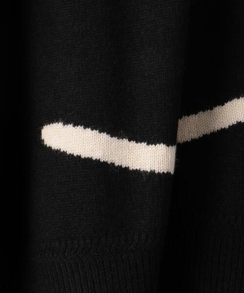 MUVEIL（ミュベール）の「＜MUVEIL（ミュベール）＞CAT ニット ■■■（ニット/セーター・レディース・ブラック/ホワイト・36）」の9枚目の写真