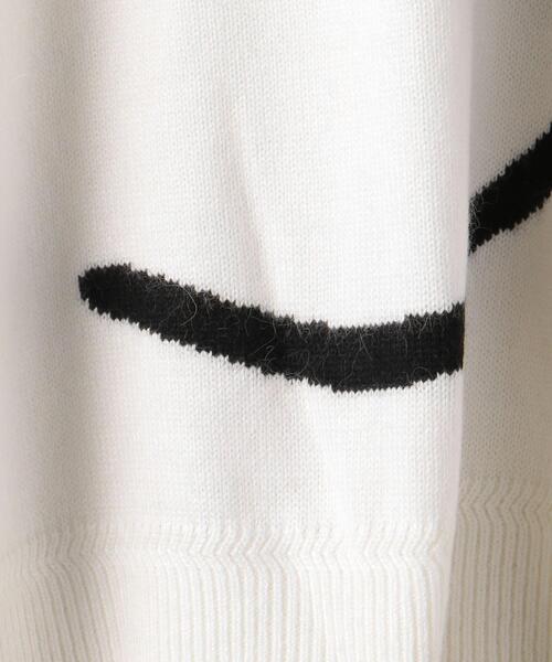 MUVEIL（ミュベール）の「＜MUVEIL（ミュベール）＞CAT ニット ■■■（ニット/セーター・レディース・ブラック/ホワイト・36）」の10枚目の写真