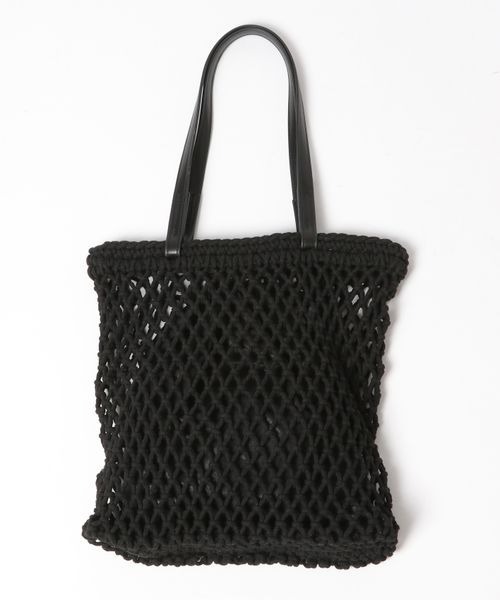 LOWRYS FARM(ローリーズファーム)の「マクラメキンチャクツキトート 260692(トートバッグ・レディース・アイボリー/ブラック/ブルー/レッド・FREE)」の6枚目の写真