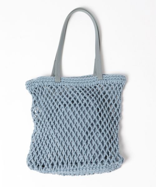 LOWRYS FARM(ローリーズファーム)の「マクラメキンチャクツキトート 260692(トートバッグ・レディース・アイボリー/ブラック/ブルー/レッド・FREE)」の8枚目の写真