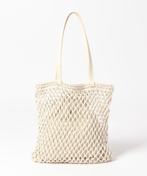 LOWRYS FARM(ローリーズファーム)の「マクラメキンチャクツキトート 260692(トートバッグ・レディース・アイボリー/ブラック/ブルー/レッド・FREE)」の9枚目の写真