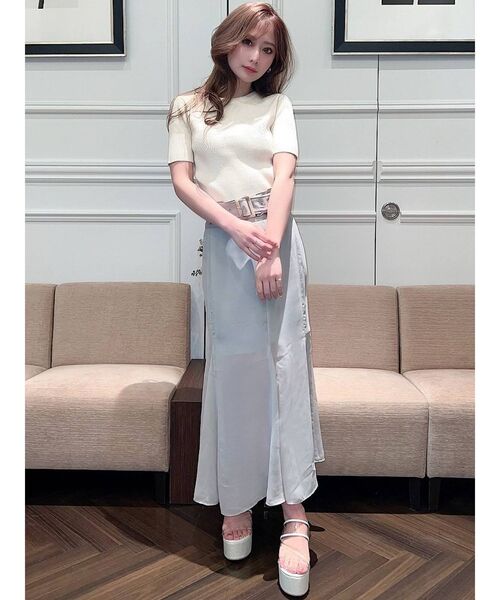 RESEXXY（リゼクシー）の「シアーマーメイドスカート（スカート・レディース・ブラック/グリーン/ベージュ・FREE）」の6枚目の写真