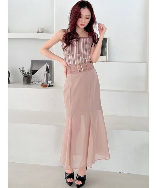 RESEXXY（リゼクシー）の「シアーマーメイドスカート（スカート・レディース・ブラック/グリーン/ベージュ・FREE）」の9枚目の写真