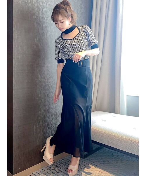 RESEXXY（リゼクシー）の「シアーマーメイドスカート（スカート・レディース・ブラック/グリーン/ベージュ・FREE）」の16枚目の写真