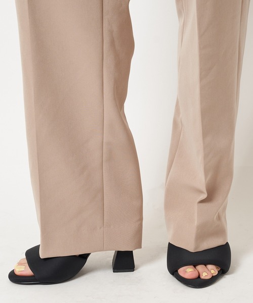 SPIRALGIRL(スパイラルガール)の「ベーシックタックパンツ(スラックス・レディース・グリーン/ブラック/ベージュ・FREE)」の12枚目の写真