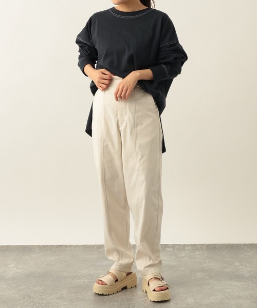 Heather（ヘザー）の「配色ステッチハイウエストパンツ 271912（その他