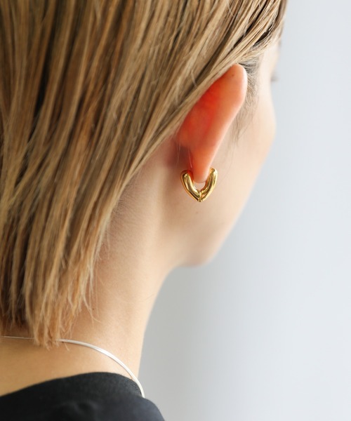 select MOCA（セレクトモカ）の「Vシェイプピアス（ピアス（両耳用）・レディース・シルバー/ゴールド・FREE）」の6枚目の写真