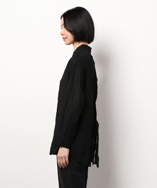 ENVYM（アンビー）の「オープンバックロングＳＨ（シャツ/ブラウス・レディース・ブラック/ブルー/ホワイト・FREE）」の21枚目の写真