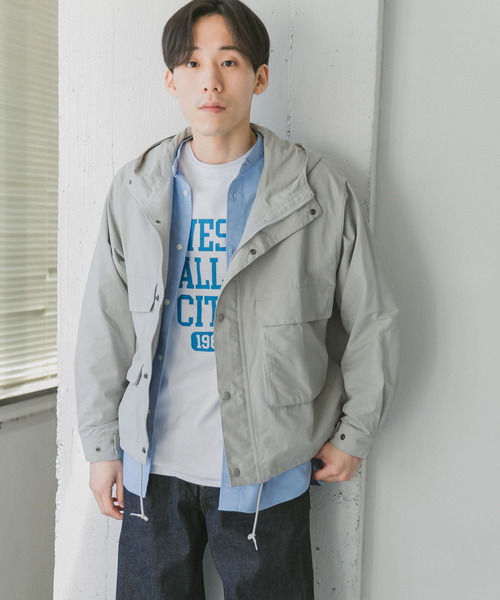 『42サイズ/WEB限定』コットンナイロンクロスカラーマウンテンパーカー