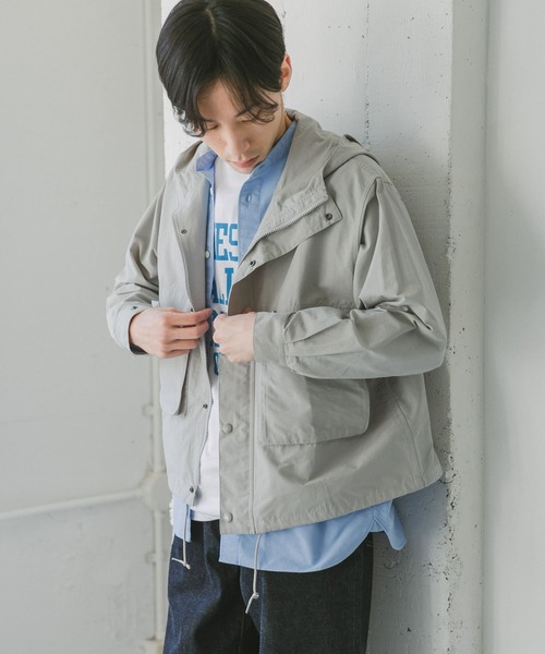 『42サイズ/WEB限定』コットンナイロンクロスカラーマウンテンパーカー