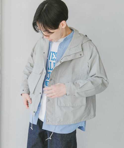 『42サイズ/WEB限定』コットンナイロンクロスカラーマウンテンパーカー