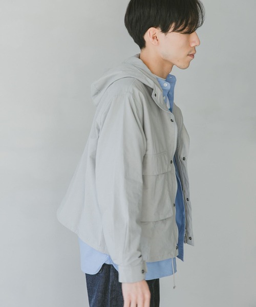 『42サイズ/WEB限定』コットンナイロンクロスカラーマウンテンパーカー