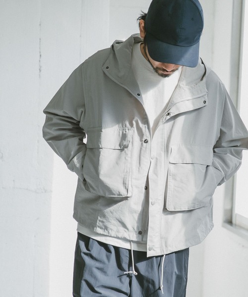 『42サイズ/WEB限定』コットンナイロンクロスカラーマウンテンパーカー