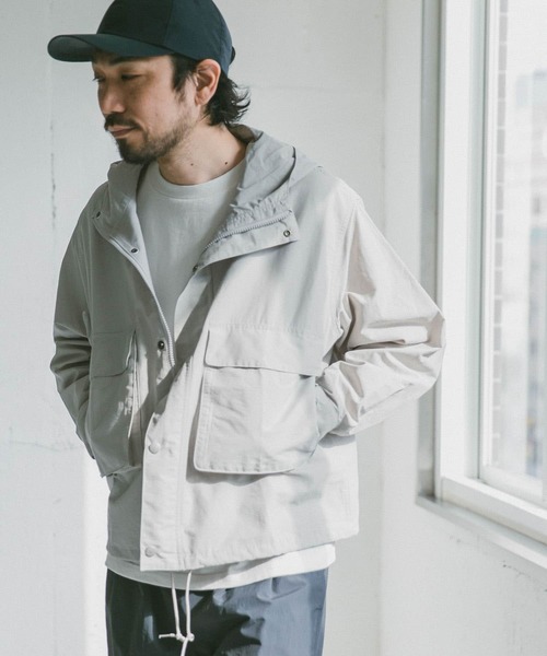 『42サイズ/WEB限定』コットンナイロンクロスカラーマウンテンパーカー
