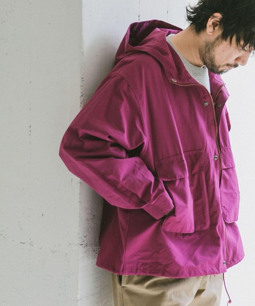『42サイズ/WEB限定』コットンナイロンクロスカラーマウンテンパーカー