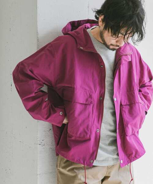 『42サイズ/WEB限定』コットンナイロンクロスカラーマウンテンパーカー