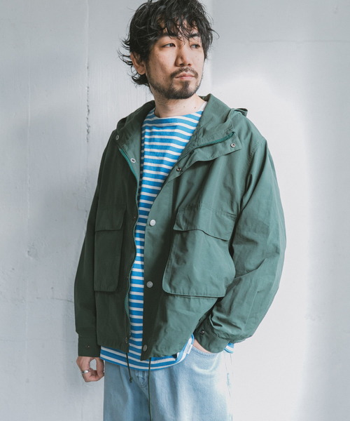 『42サイズ/WEB限定』コットンナイロンクロスカラーマウンテンパーカー