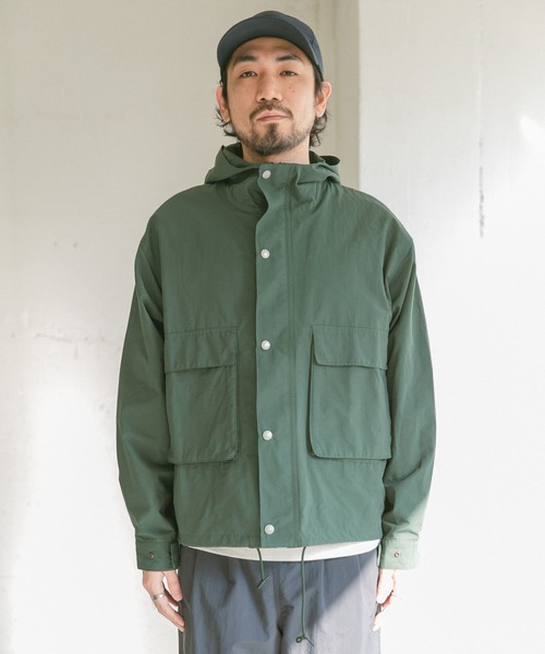 『42サイズ/WEB限定』コットンナイロンクロスカラーマウンテンパーカー