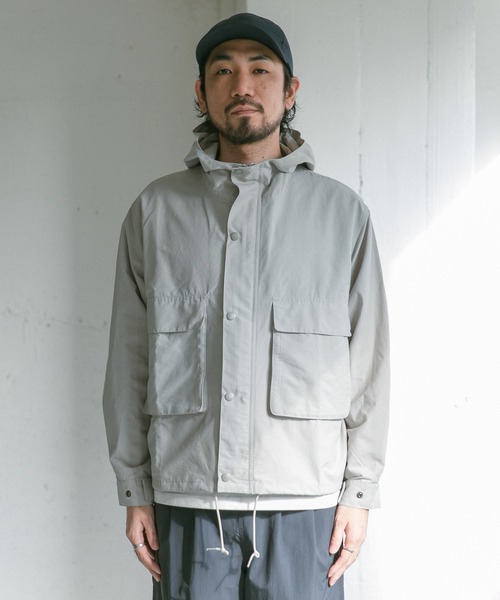 『42サイズ/WEB限定』コットンナイロンクロスカラーマウンテンパーカー