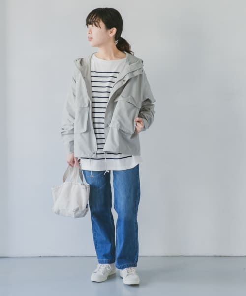 『42サイズ/WEB限定』コットンナイロンクロスカラーマウンテンパーカー