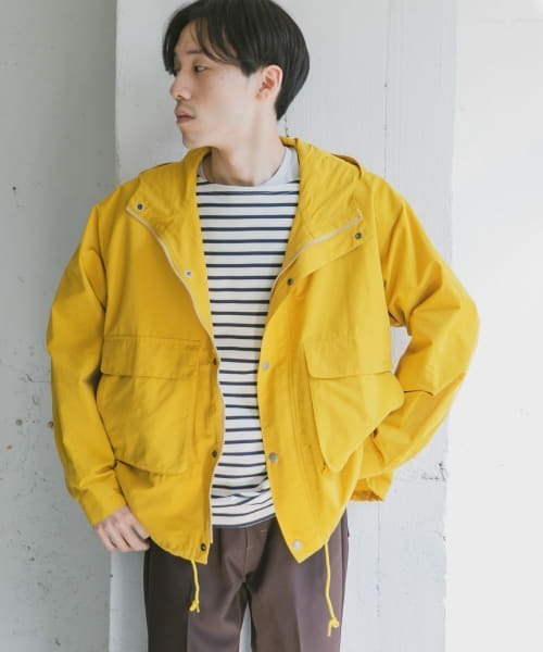 『42サイズ/WEB限定』コットンナイロンクロスカラーマウンテンパーカー