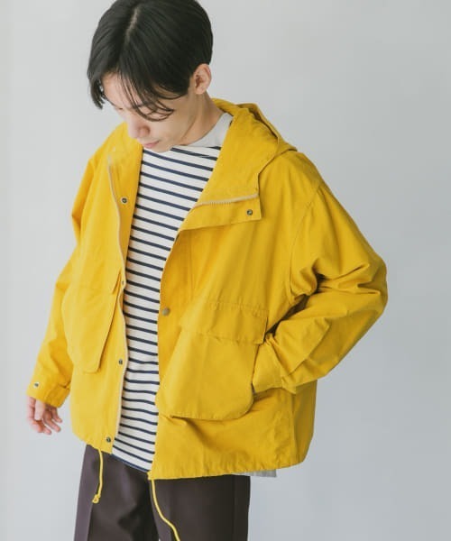 『42サイズ/WEB限定』コットンナイロンクロスカラーマウンテンパーカー