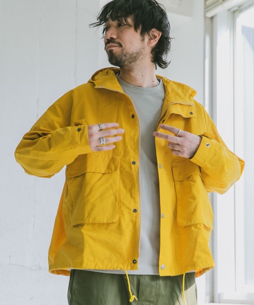 『42サイズ/WEB限定』コットンナイロンクロスカラーマウンテンパーカー