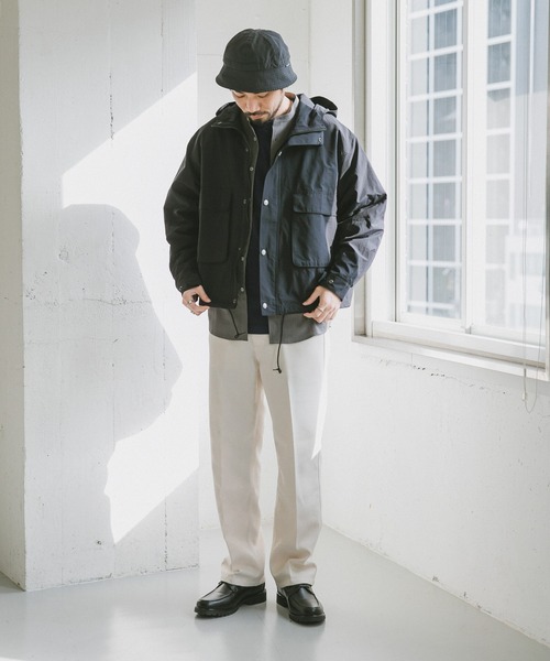 『42サイズ/WEB限定』コットンナイロンクロスカラーマウンテンパーカー