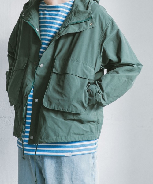 『42サイズ/WEB限定』コットンナイロンクロスカラーマウンテンパーカー