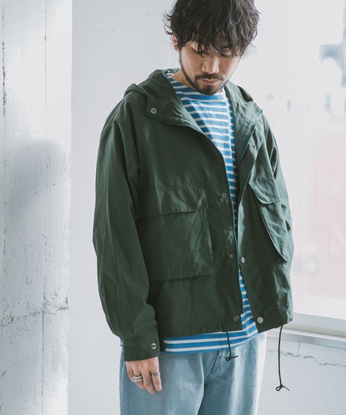 『42サイズ/WEB限定』コットンナイロンクロスカラーマウンテンパーカー