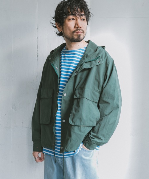 『42サイズ/WEB限定』コットンナイロンクロスカラーマウンテンパーカー