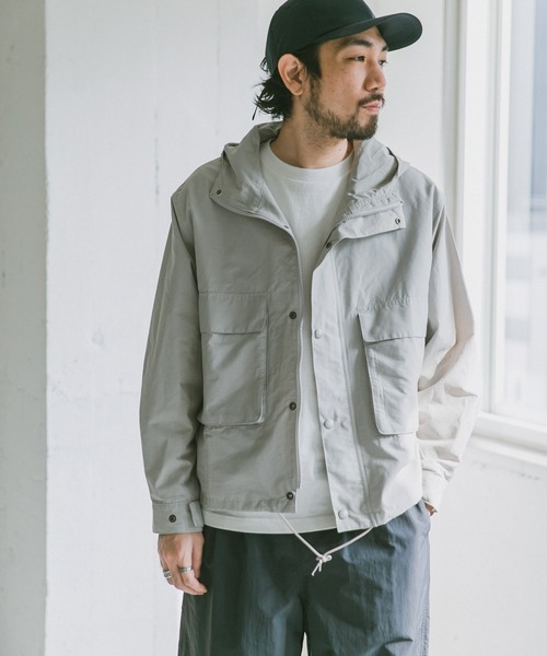『42サイズ/WEB限定』コットンナイロンクロスカラーマウンテンパーカー
