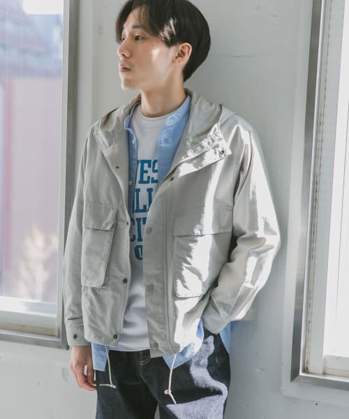 『42サイズ/WEB限定』コットンナイロンクロスカラーマウンテンパーカー