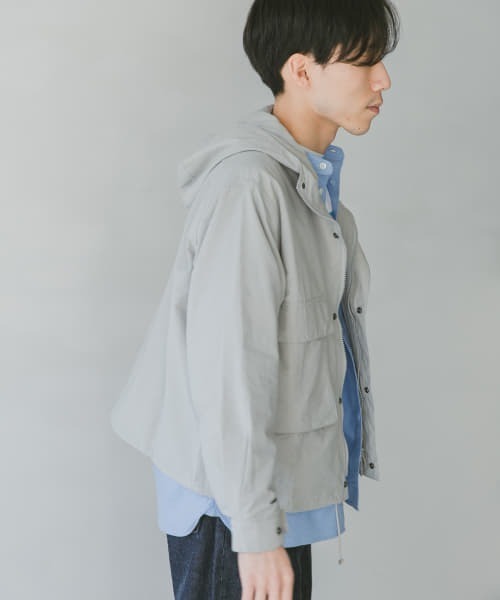 『42サイズ/WEB限定』コットンナイロンクロスカラーマウンテンパーカー
