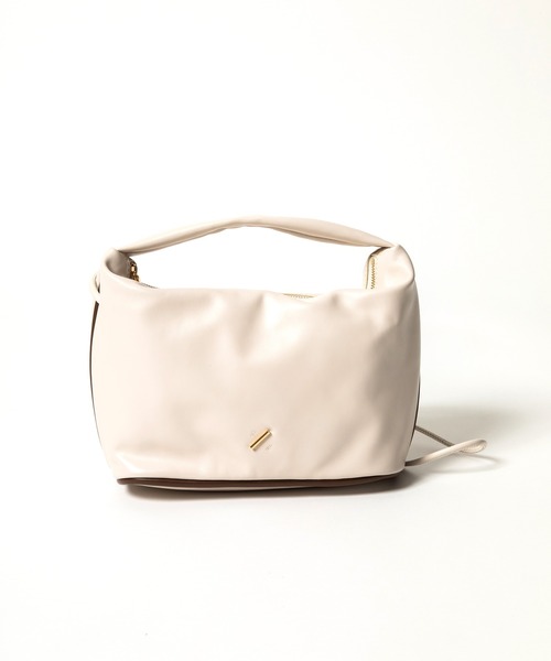 R/b nestle to BEAURE(アールビー)の「Rb カウレザー 2tone Onehandle Shoulder(ハンドバッグ・レディース・ブラウン/ブラック/ベージュ/アイボリー・FREE)」の20枚目の写真