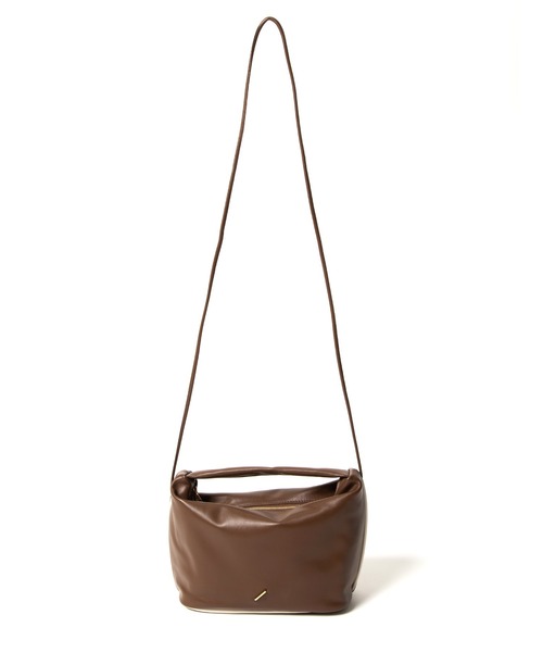 R/b nestle to BEAURE(アールビー)の「Rb カウレザー 2tone Onehandle Shoulder(ハンドバッグ・レディース・ブラウン/ブラック/ベージュ/アイボリー・FREE)」の22枚目の写真