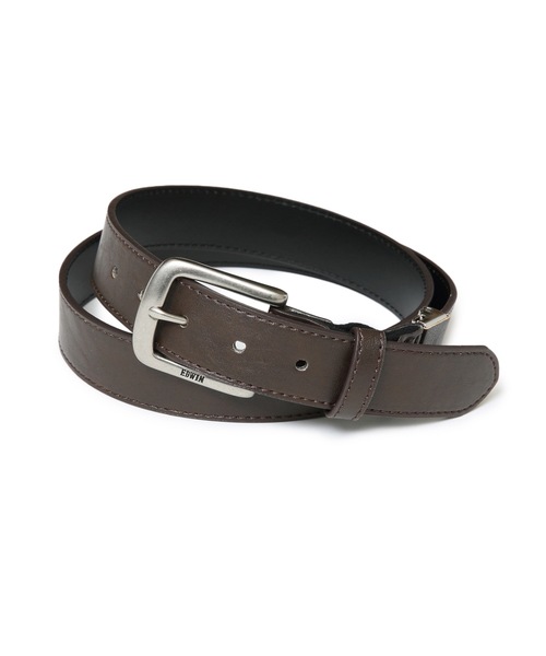 EDWIN（エドウィン）の「【EDWIN/エドウィン】ヘッドストレッチ35mmベルト フェイクレザー使用（ベルト・メンズ・ホワイト/ブラック/ダークブラウン/ネイビー/ブラウン・FREE）」の4枚目の写真