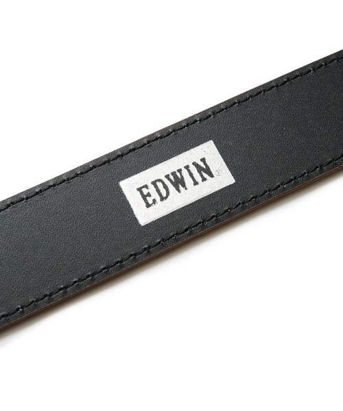 EDWIN（エドウィン）の「【EDWIN/エドウィン】ヘッドストレッチ35mmベルト フェイクレザー使用（ベルト・メンズ・ホワイト/ブラック/ダークブラウン/ネイビー/ブラウン・FREE）」の8枚目の写真