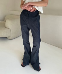 Didot.showroom | 2022SS ストレッチスリットブーツカットデニムスラックス(デニムパンツ)