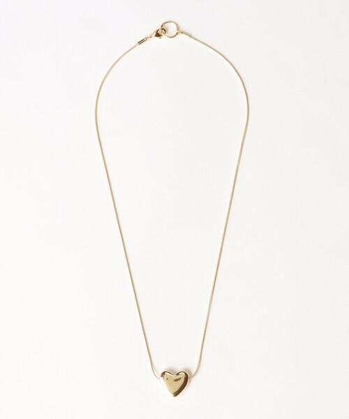 BEAMS HEART(ビームスハート)の「立体ハート ネックレス(ネックレス・レディース・シルバー/ゴールド・ONE SIZE)」の7枚目の写真