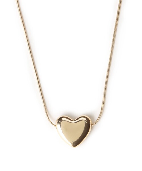 BEAMS HEART(ビームスハート)の「立体ハート ネックレス(ネックレス・レディース・シルバー/ゴールド・ONE SIZE)」の16枚目の写真