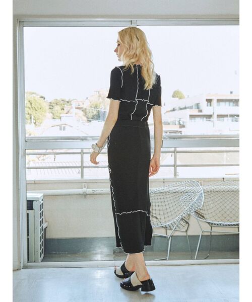 jouetie(ジュエティ)の「チェッカーサボサンダル(サンダル・レディース・ブラック/パープル・M/L)」の5枚目の写真