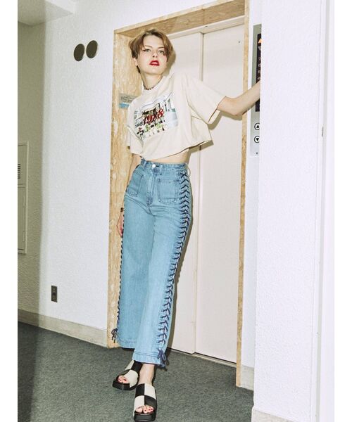 jouetie(ジュエティ)の「チェッカーサボサンダル(サンダル・レディース・ブラック/パープル・M/L)」の9枚目の写真