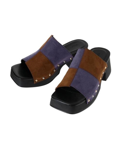 jouetie(ジュエティ)の「チェッカーサボサンダル(サンダル・レディース・ブラック/パープル・M/L)」の15枚目の写真