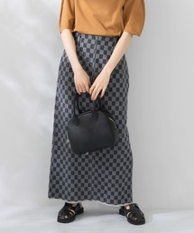 KBF | チェッカーパターンデニムスカート(スカート)